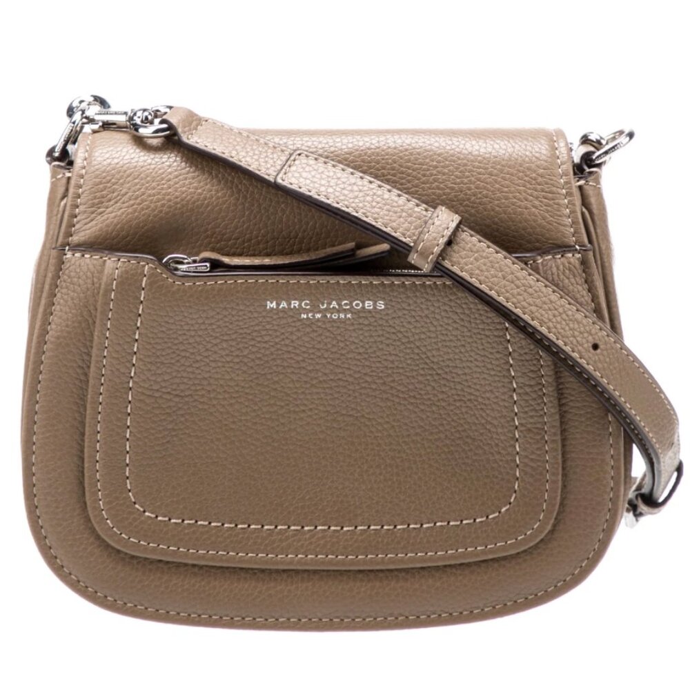 Marc Jacobs Taupe Pebble Crossbody Bag